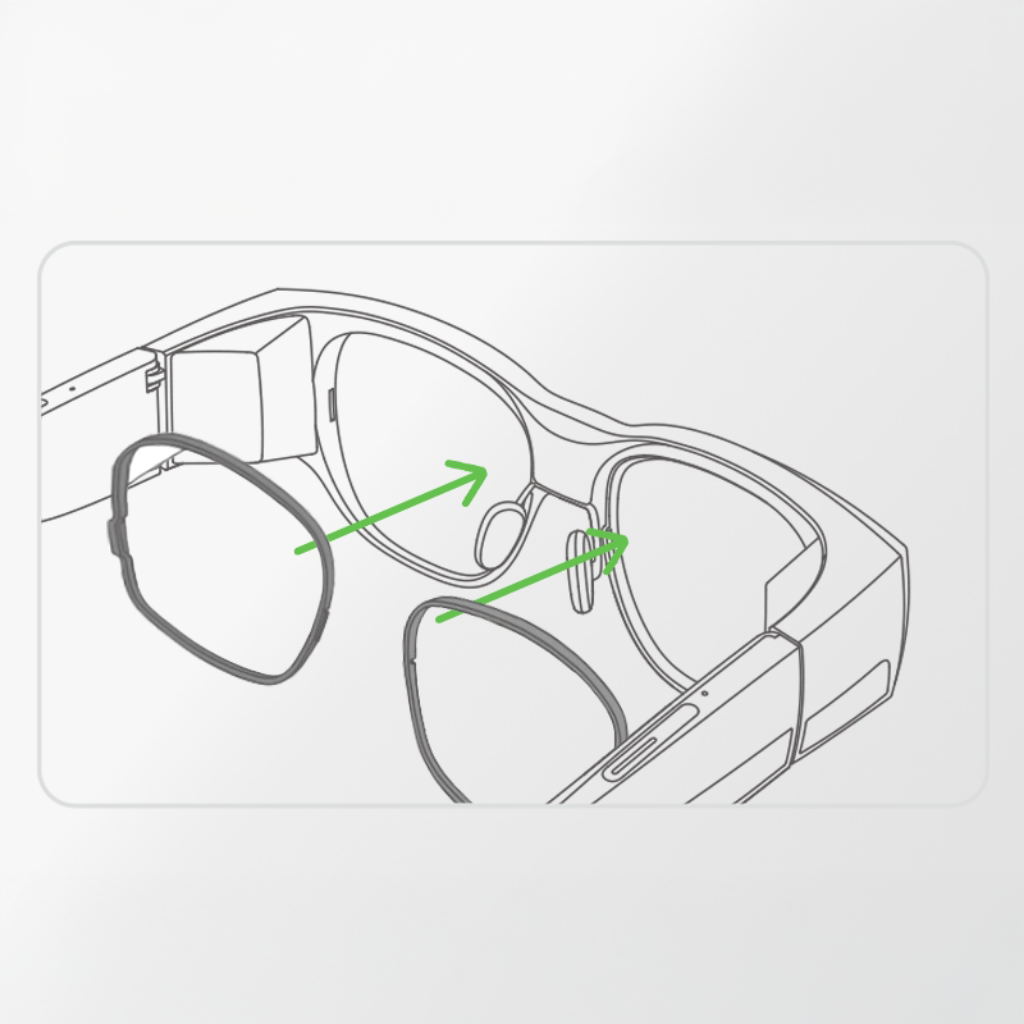 Myopia lenses for INMO Air3 (non-returnable)