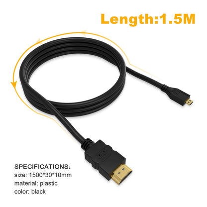 Micro HDMI to HDMI Adapter Cable (Male to Male)